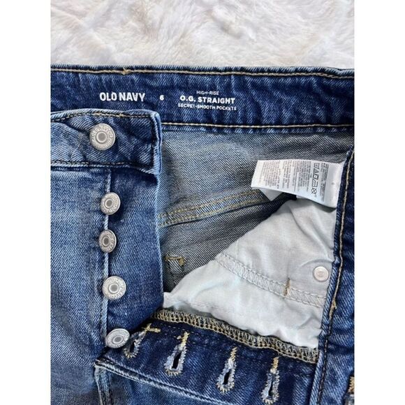Old Navy High Rise Denim Shorts Size 6 - Picture 4 of 6